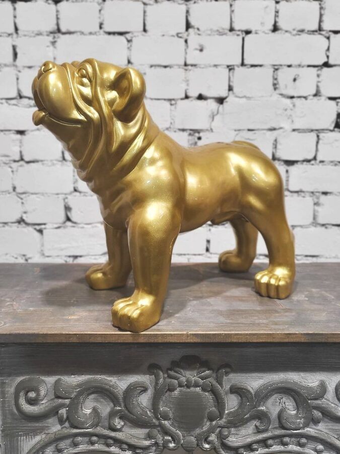 Zelta suņuka figūra  44cm - 20cm - 50cm