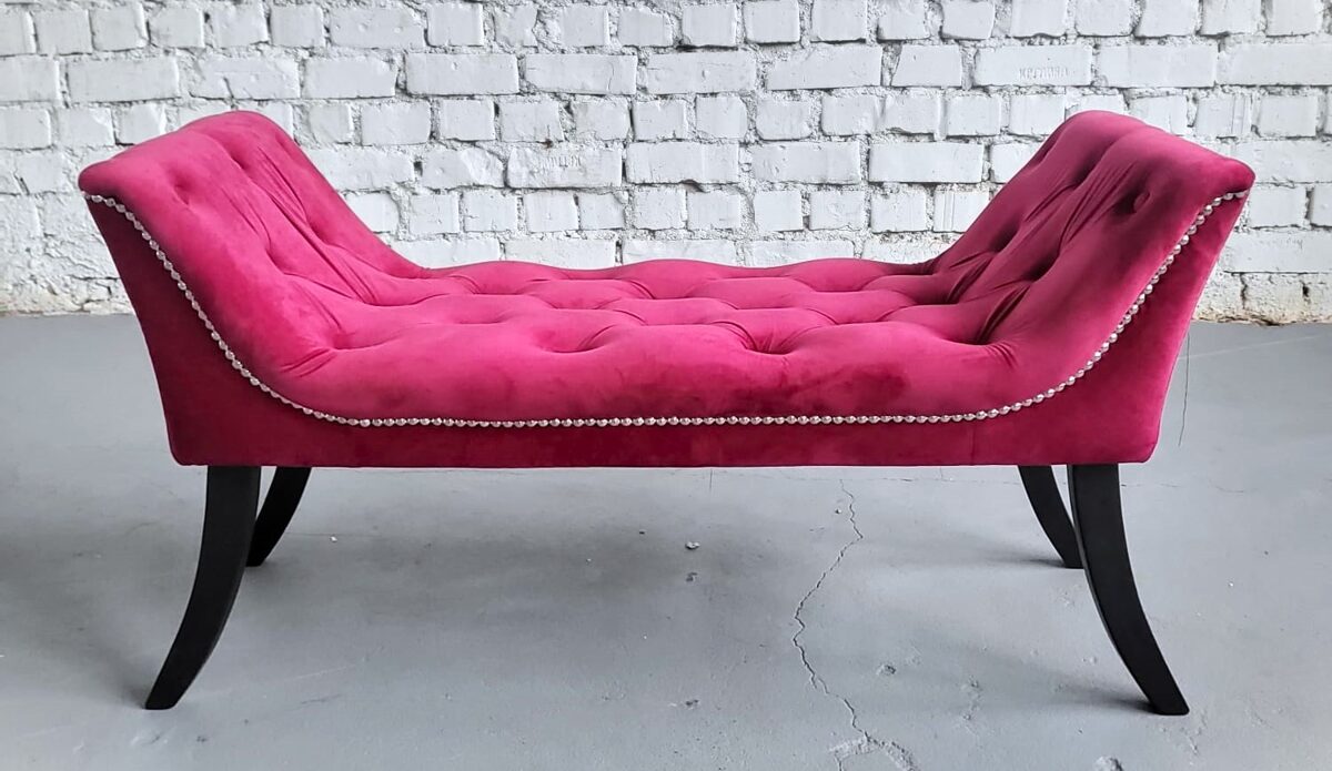 Fuksij rozā krēsls - sofa 