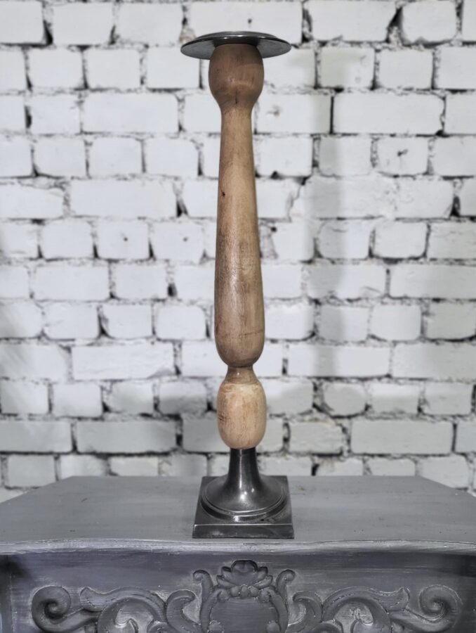 Koka svečturs 65cm