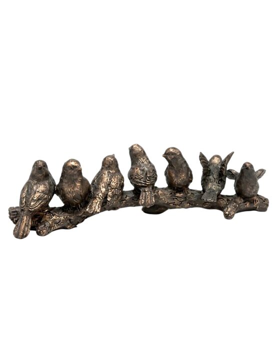 Keramikas putniņu dekors. Bronza 30cm