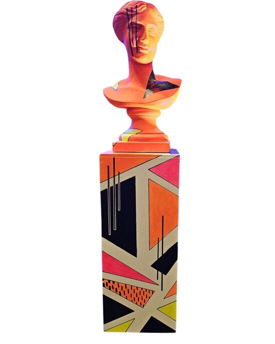 Neona Pop Art Skulptūras ( UV GAISMĀS SPĪD ) Oranža