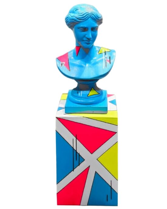 Neona Pop Art Skulptūras ( UV GAISMĀS SPĪD ) Zils+Rozā+ Dzeltens