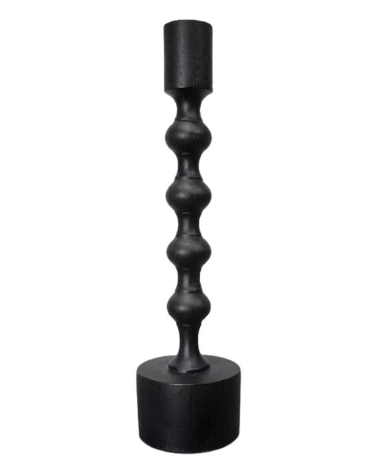 Melns svečturs 24cm