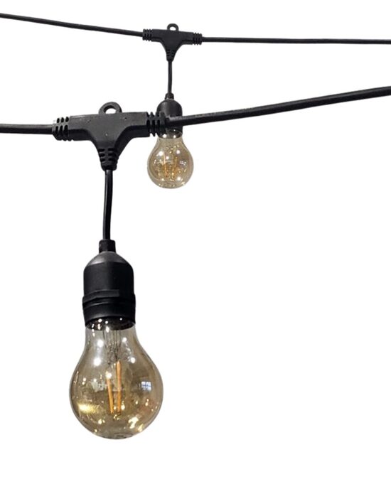 Lampiņu virtenes 15m Led spuldzīte plastikāta ( var saspraust vairākus posmus kopā ) 