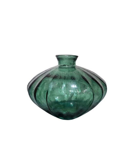 Zaļa stikla vāze 15cm