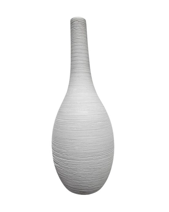 Balta dekoratīva keramikas vāzīte (augstums 26 cm)