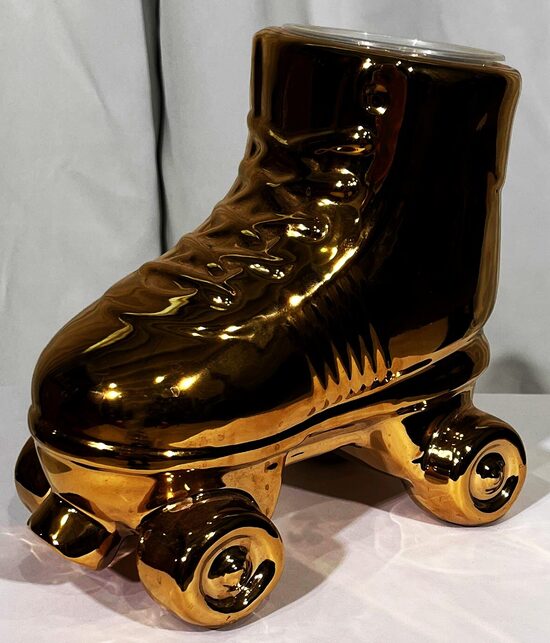 Zelta vāze ''skrituļslida''