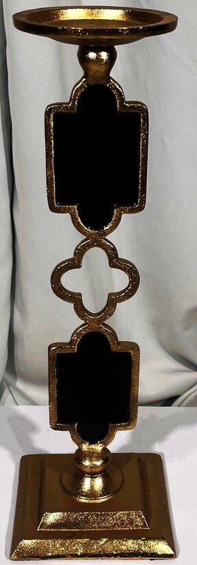 Svečturis zelts ar melnu