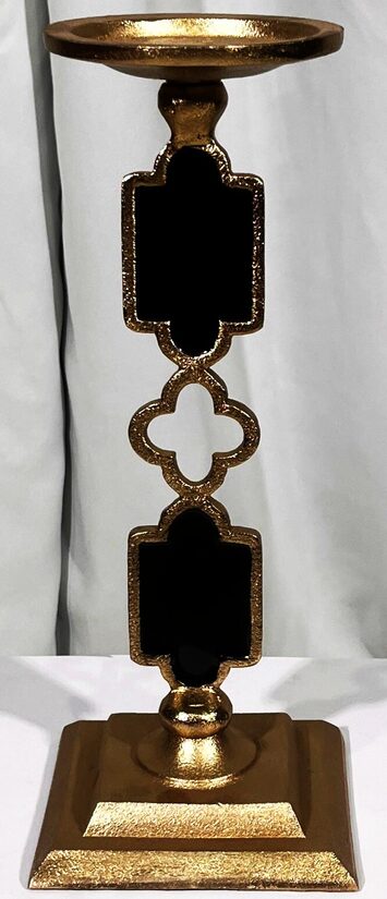 Svečturis zelts ar melnu