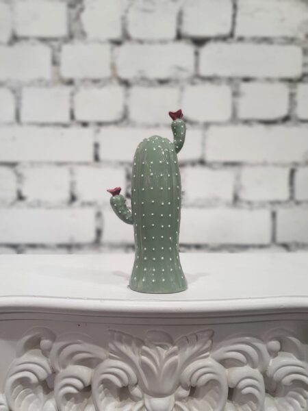 Zaļa kaktusa formas vāzīte (augstums - 20 cm)