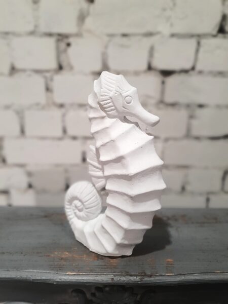 Balts dekoratīvs jūraszirdziņš 29 cm 